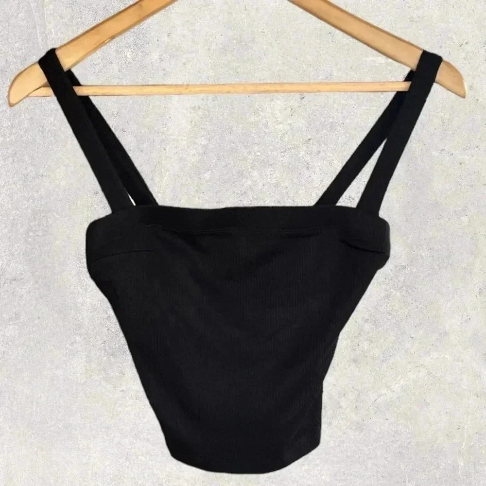 Olivaceous Black Crop Top Size Medium